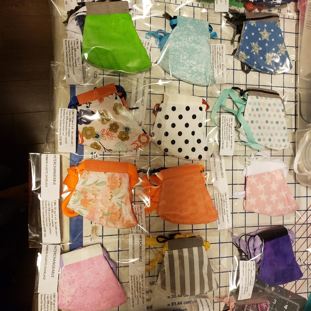 Face masks  XXS, XS, sm, med sizes